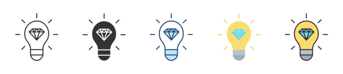 Value Creation Icon Set Multiple Style Collection