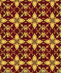 Fototapeta premium seamless floral pattern