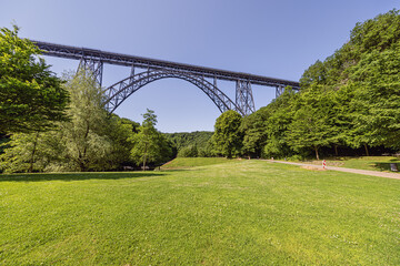 Approaching the Mungstener Bridge from the north, the most elevated railway bridge in Germany