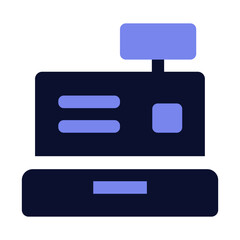 Cash Register Icon for Retail, Business, and Point of Sale Design