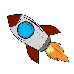 vector illustration of an abstract Rocket 