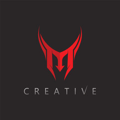 Professional and clean letter M logo template for technology, finance, and digital marketing company