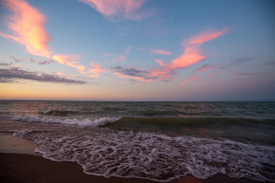 Lake Balkhash in Kazakhstan