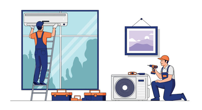 Professional air conditioning installation and repair services for your home. - Powered by Adobe