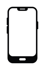 Smartphone Minimal Outline Vector Icon for Technology Design