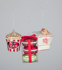 Christmas decorations isolated nature background with clipping path