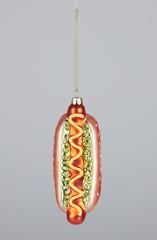 Christmas decorated burgers isolated nature background with clipping path