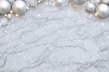 Layers and sparkles on the table. Generative AI