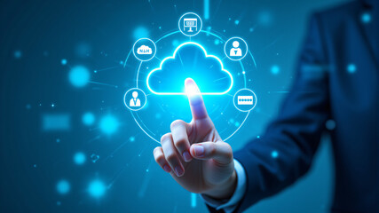 Obraz premium Cloud Computing Technology Overview