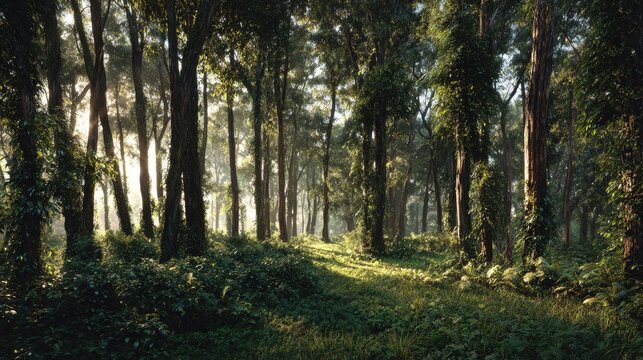 Kauri field at Dawn