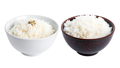  Creative Rice Bowl Variations Set – isolated on transparent background