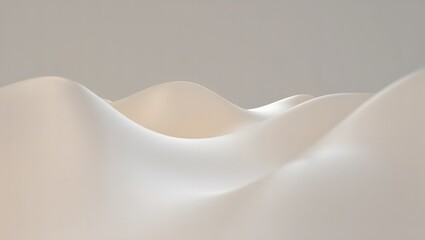 Abstract soft creamy landscape with gentle curves and subtle light