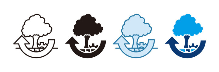 Environmental Ethics Icon Set Multiple Style Collection