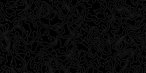 Topographic map, topographer seamless pattern, typography linear equalizer backdrop. Vector seamless line wave map texture, contour background. Topographic map, topographer seamless pattern.

