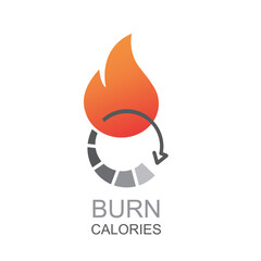Check out icon of calories burn , vector.