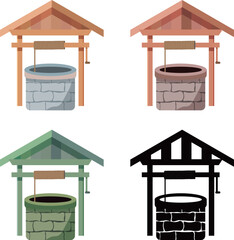 井戸　アイコン　セット