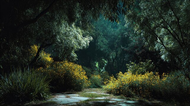 Moonlit Wallflower garden Silver Serenity