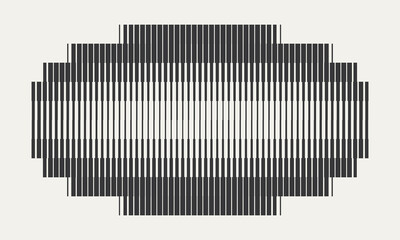 Abstract Geometric Vector Shape  With Transition Effect.