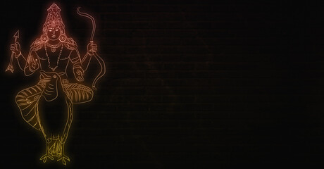 Naklejka premium Spiritual Significance of Sani Dev in Hindu Astrology