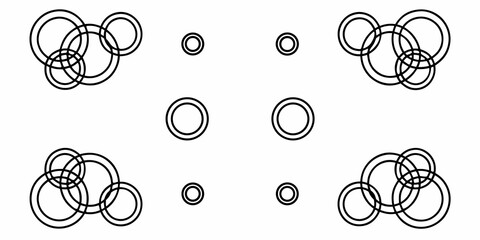 Simple geometric elegance: Modern circular pattern design perfect for backgrounds, branding & creative projects, adding a touch of minimal sophistication with timeless appeal