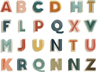 alphabet vector art