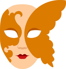 Carnival mask. butterfly carnival mask vector