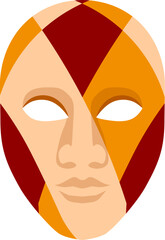 Carnival mask. Joker carnival mask vector