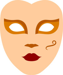 Carnival mask. woman carnival mask vector