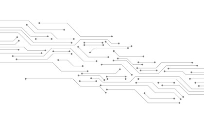 Abstract lines and dots connect background. Technology connection digital data and big data concept.