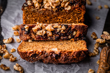 Grapefruit and Walnut Loaf Cake