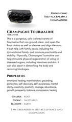 Champagne Tourmaline Dravite Crystal Healing Properties