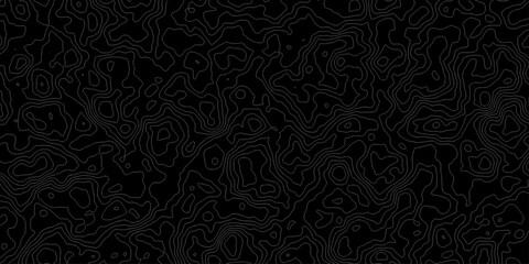 Topographic map, topographer seamless pattern, typography linear equalizer backdrop. Vector seamless line wave map texture, contour background. Topographic map, topographer seamless pattern.

