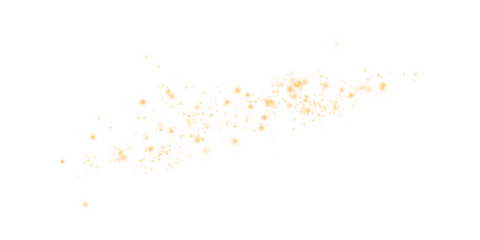 Yellow Magical Glowing Particles, Burst with Confetti and Firework Spark Elements for Celebration Design