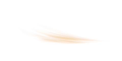 Hot air flow effect isolated on transparent background. Illustration of abstract orange swirls. Symbol of infrared light beam, heat energy radiation trail, warm wind blowing