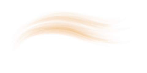 Hot air flow effect isolated on transparent background. Illustration of abstract orange swirls. Symbol of infrared light beam, heat energy radiation trail, warm wind blowing