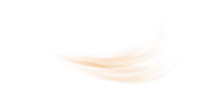 Hot air flow effect isolated on transparent background. Illustration of abstract orange swirls. Symbol of infrared light beam, heat energy radiation trail, warm wind blowing