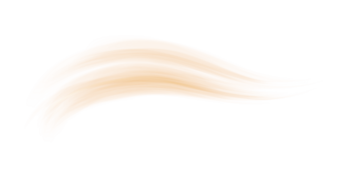 Hot air flow effect isolated on transparent background. Illustration of abstract orange swirls. Symbol of infrared light beam, heat energy radiation trail, warm wind blowing