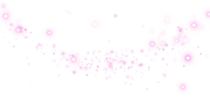 Festive Pink Dust Shine with Glow, Star Sparkles and Celebration Effect