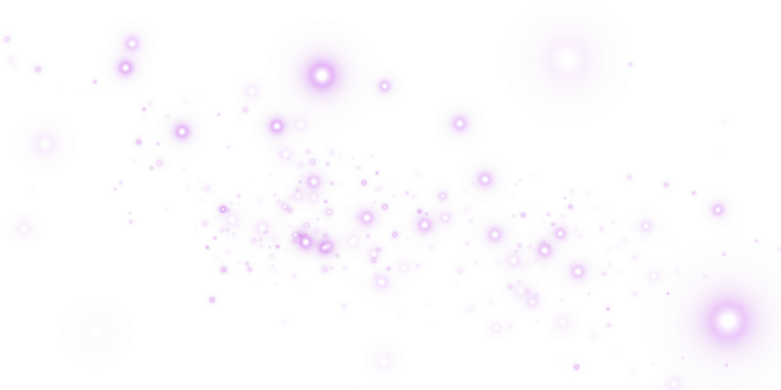 Purple Sparkles with Shimmering Dust and Glowing Light Effect