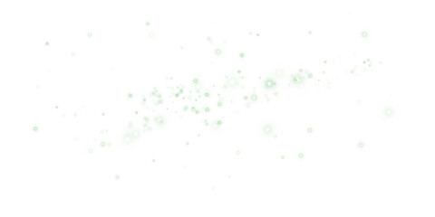 Festive Green Dust Shine with Glow, Star Sparkles and Celebration Effect.