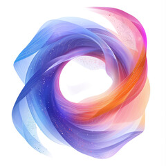 Abstract circular shape of colorful light and energy