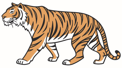 Obraz premium tiger vector illustration