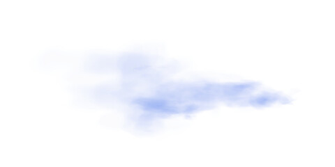 Light Blue Smoke. Transparent Cloud Effect with Soft Mist and Vapor Texture