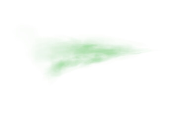 Transparent Green Cloud Effect with Soft Mist and Vapor Texture