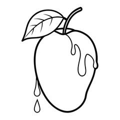 Juicy Mango Line Icon