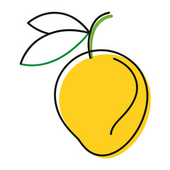  Elegant Mango Outline