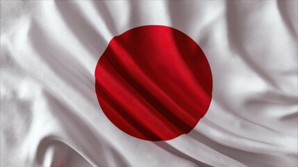 The national flag features a white field with a central red circle symbolizing the rising sun.