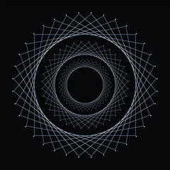 Abstract concentric circles
