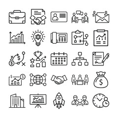 business icons set
