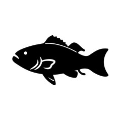 Sunfish Silhouette - Panfish Fishing Icon